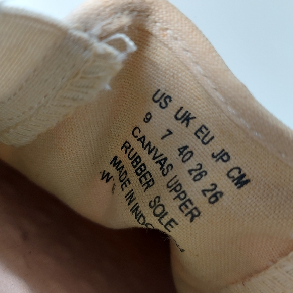 Bucket Feet Canvas Slip On Red Sneaker Boat Shoes, Size 9 - Picture 6 of 9